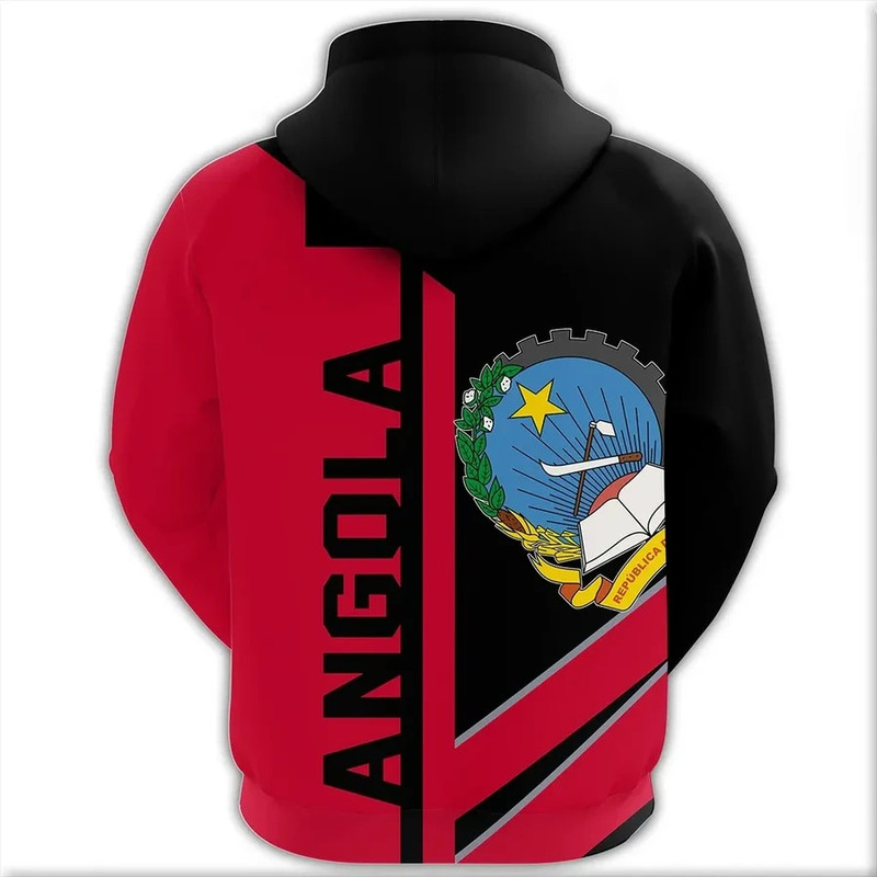 Angola Half Concept Hoodie, African Hoodie For Men Women