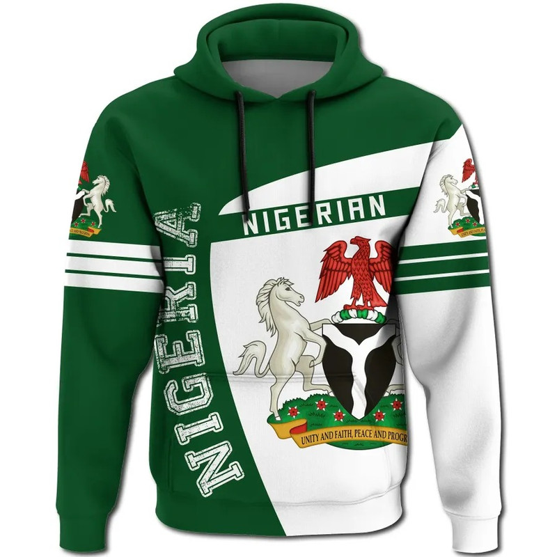 Nigeria Hoodie Sport Premium, African Hoodie For Men Women