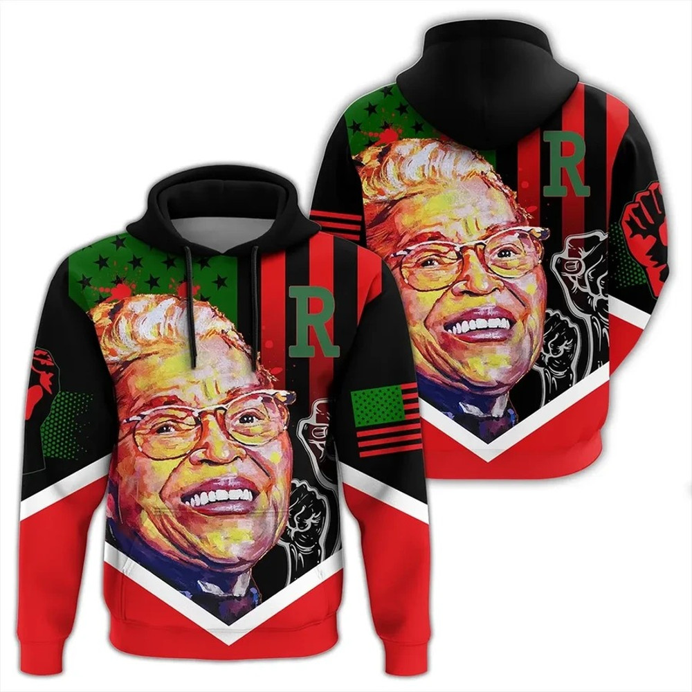 African American Flag Rosa Parks Hoodie, African Hoodie For Men Women