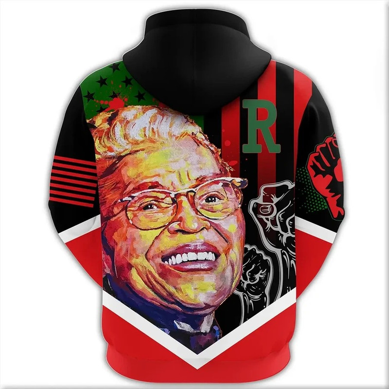African American Flag Rosa Parks Hoodie, African Hoodie For Men Women