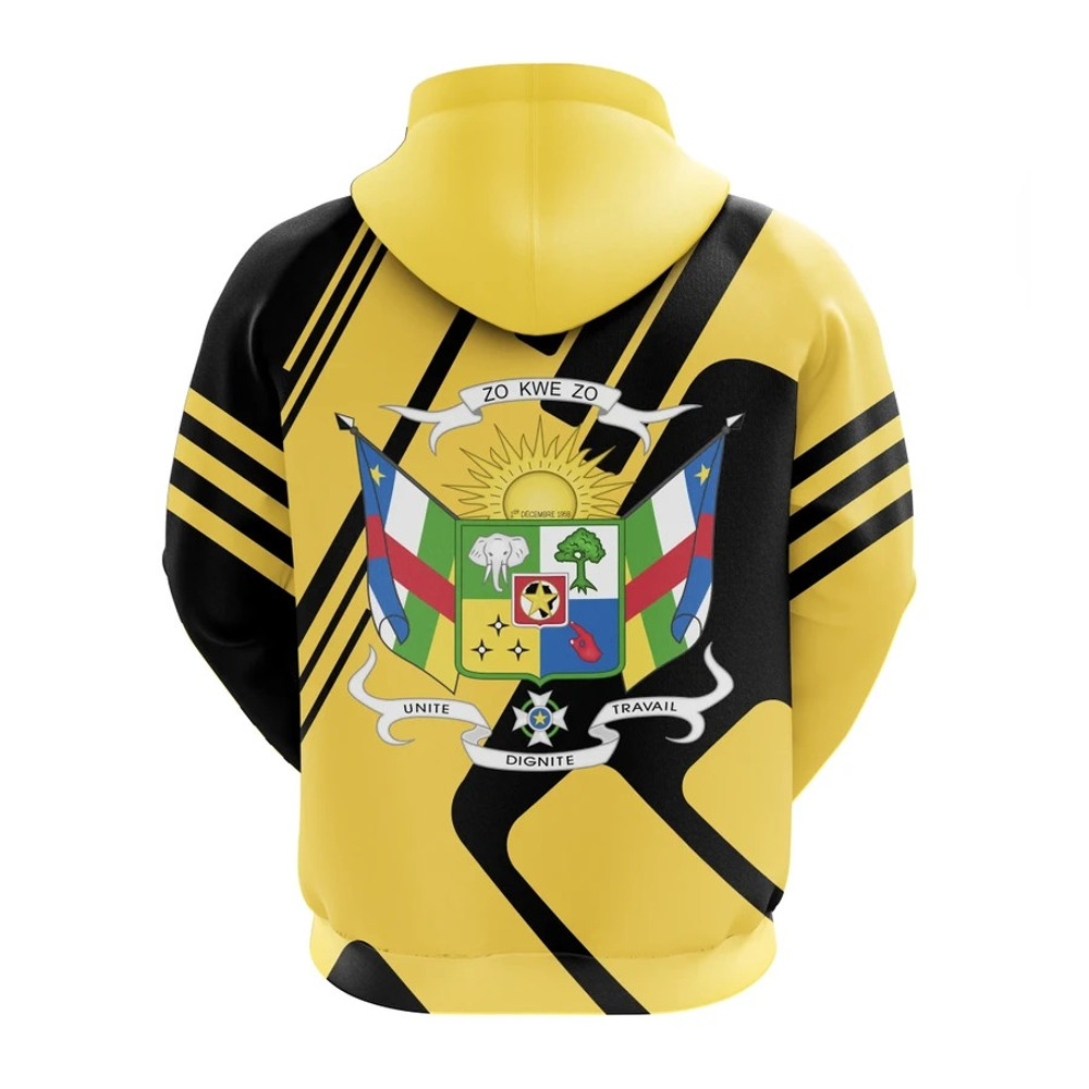 Central African Republic Hoodie - Rockie Style, African Hoodie For Men Women