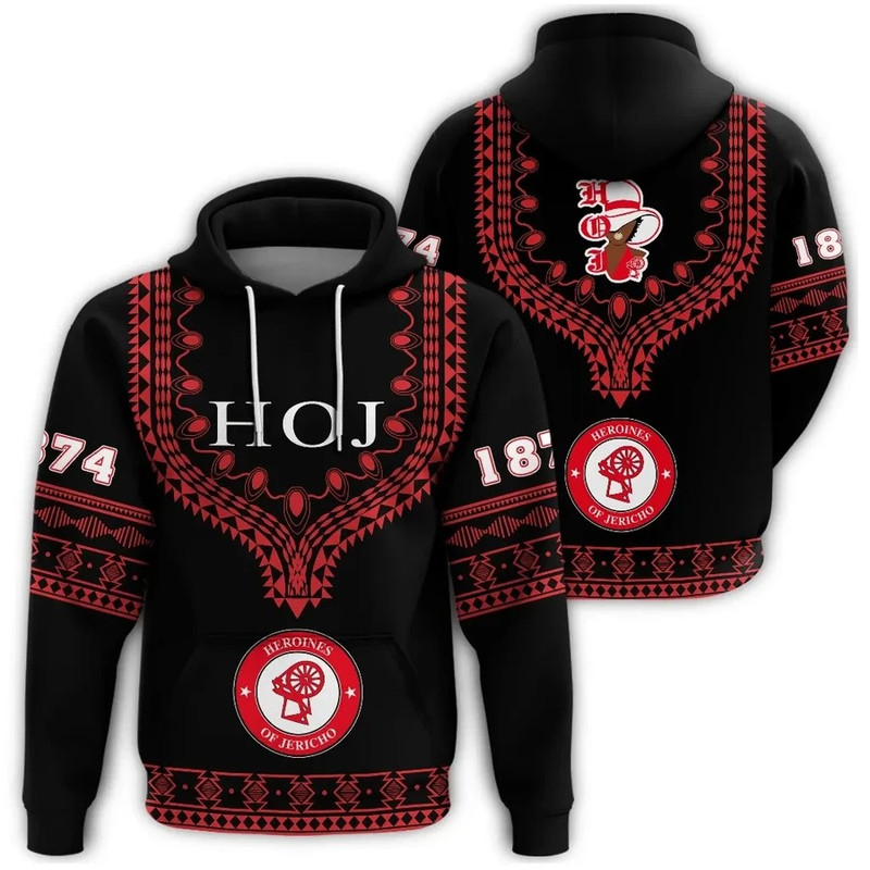 Heroines Of Jericho Dashiki Hoodie - Alva Style, African Hoodie For Men Women