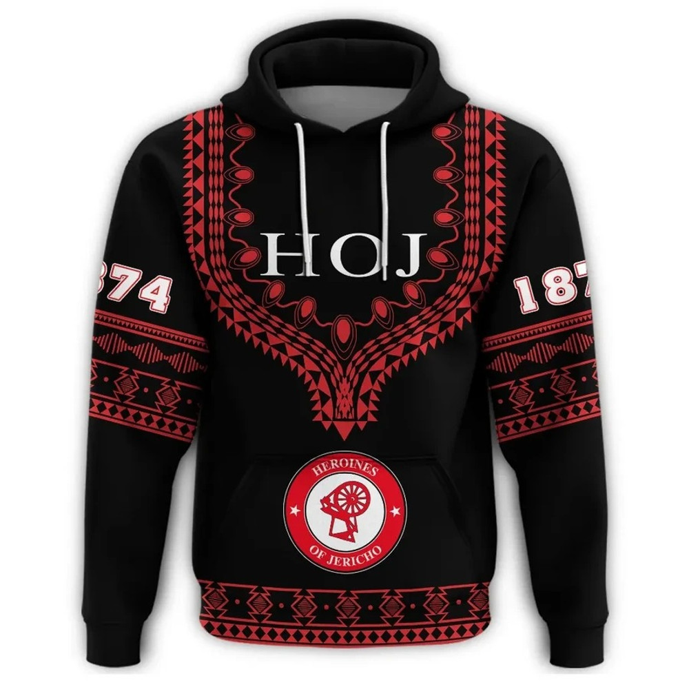 Heroines Of Jericho Dashiki Hoodie - Alva Style, African Hoodie For Men Women