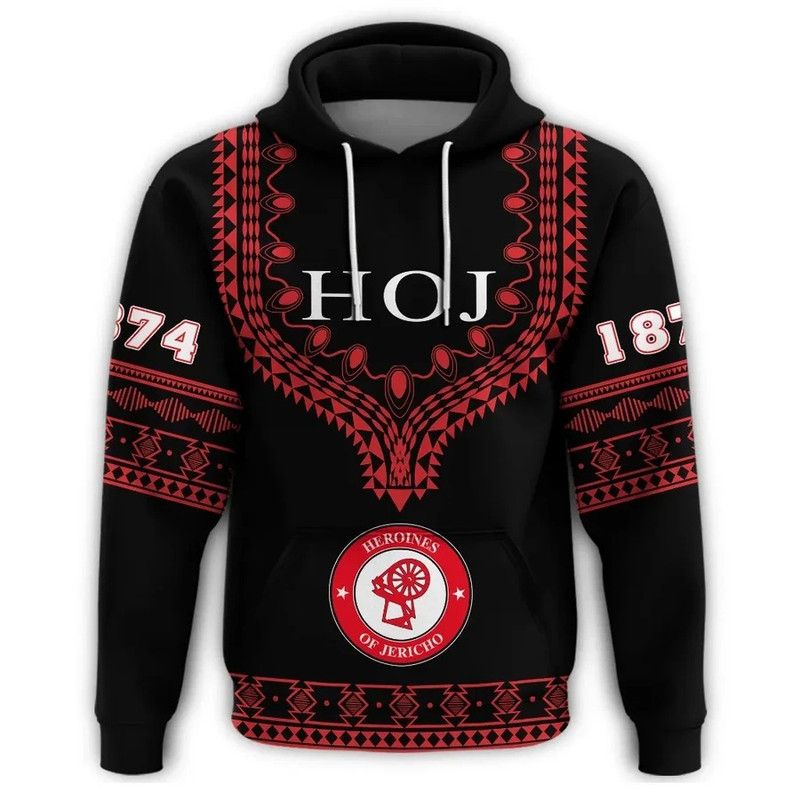 Heroines Of Jericho Dashiki Hoodie - Alva Style, African Hoodie For Men Women