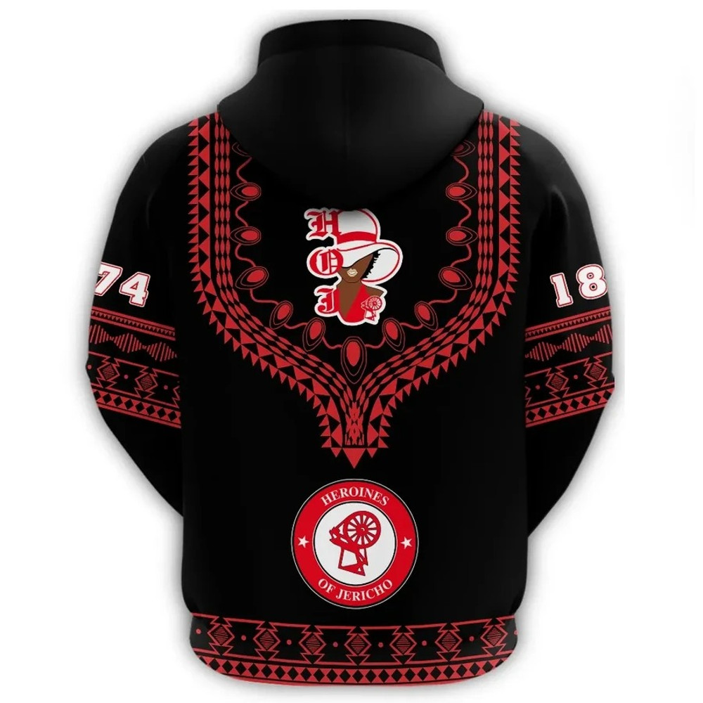 Heroines Of Jericho Dashiki Hoodie - Alva Style, African Hoodie For Men Women