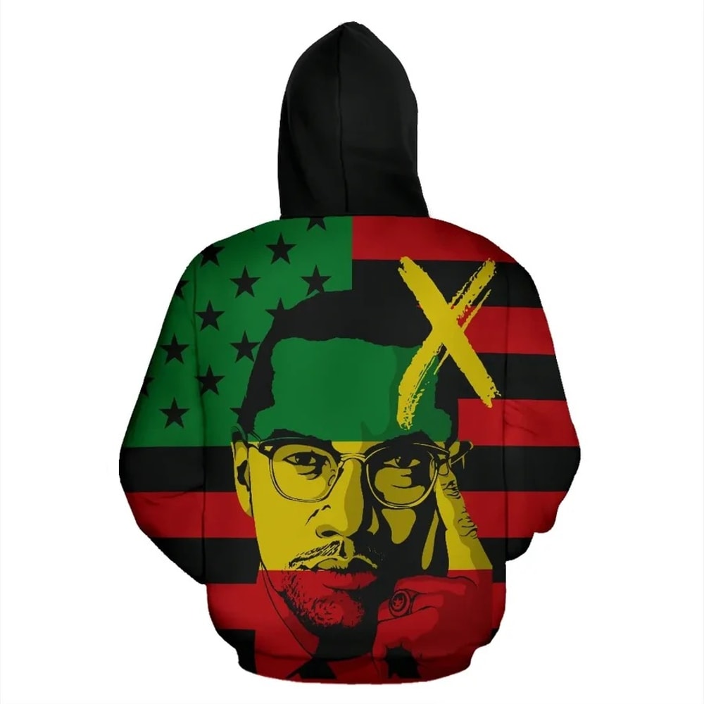 Malcolm X Freedom Fighter Hoodie, African Hoodie For Men Women