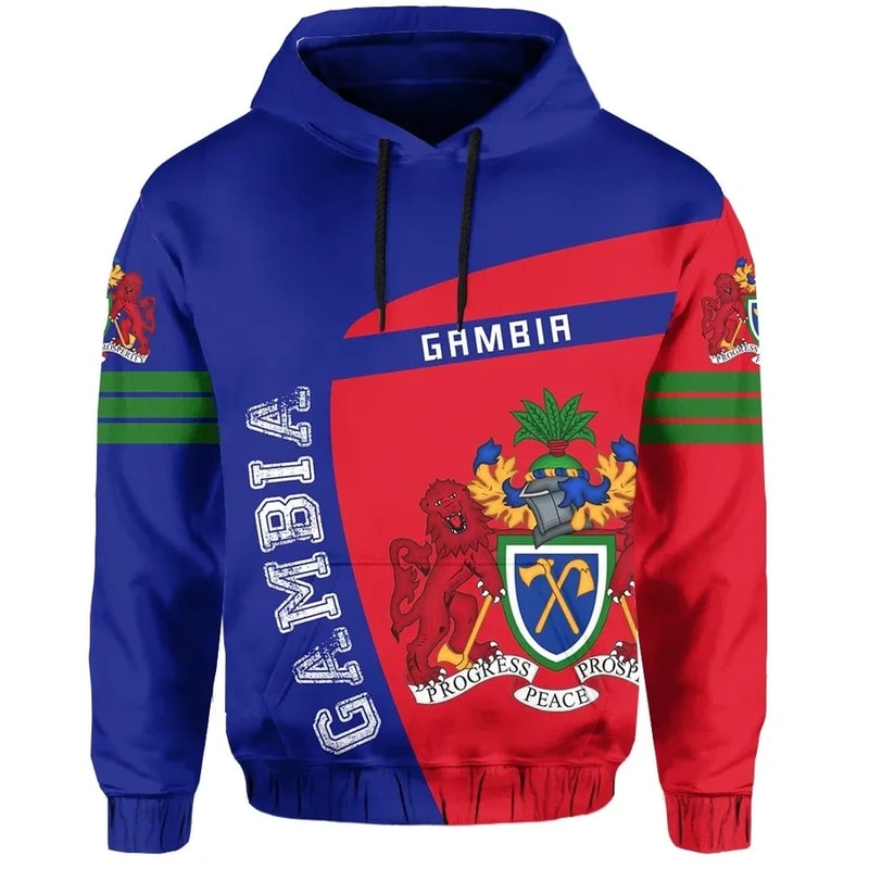 Gambia Sport Hoodie - Premium Style, African Hoodie For Men Women