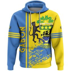 gabon quarter style hoodie, african hoodie for men women