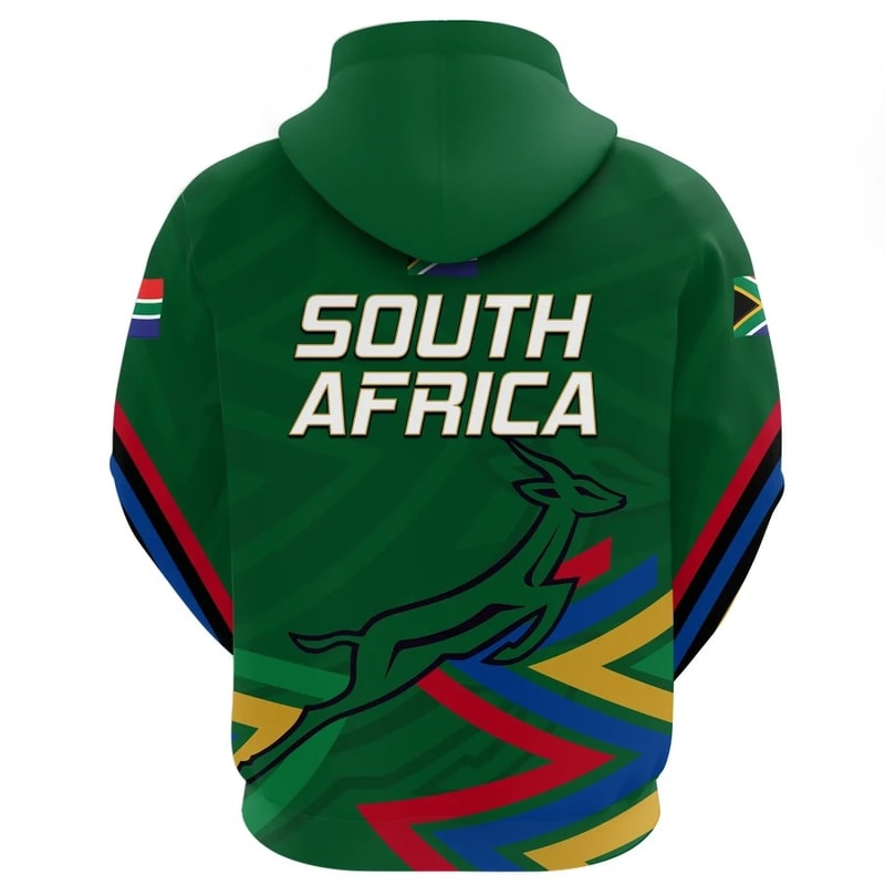 South Africa Jersey Springbok Hoodie - Orc Style, African Hoodie For Men Women