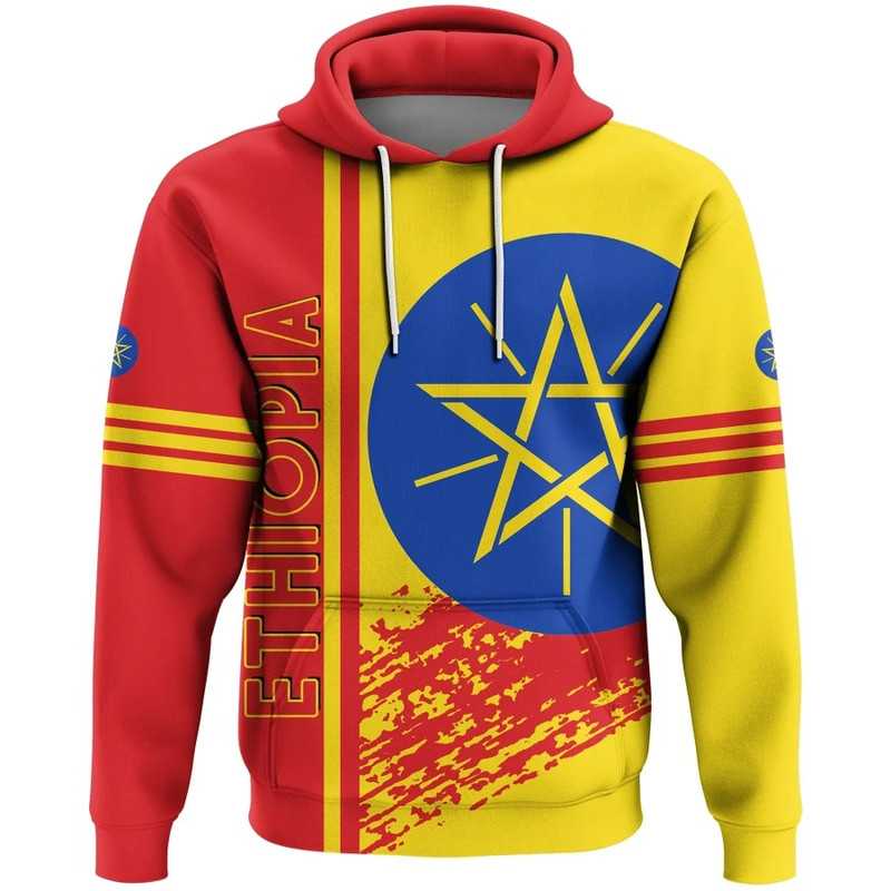 Ethiopia Quarter Style Hoodie, African Hoodie For Men Women
