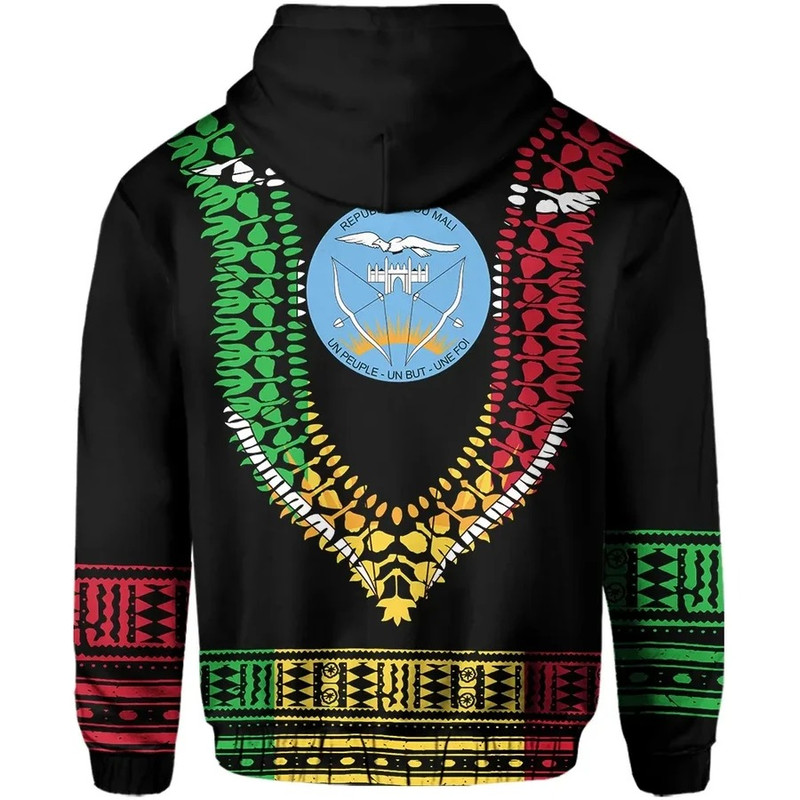 Mali Dashiki Style Hoodie, African Hoodie For Men Women