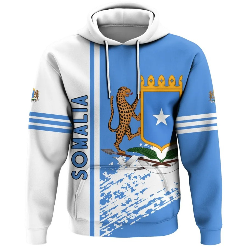 Somalia Quarter Style Hoodie, African Hoodie For Men Women
