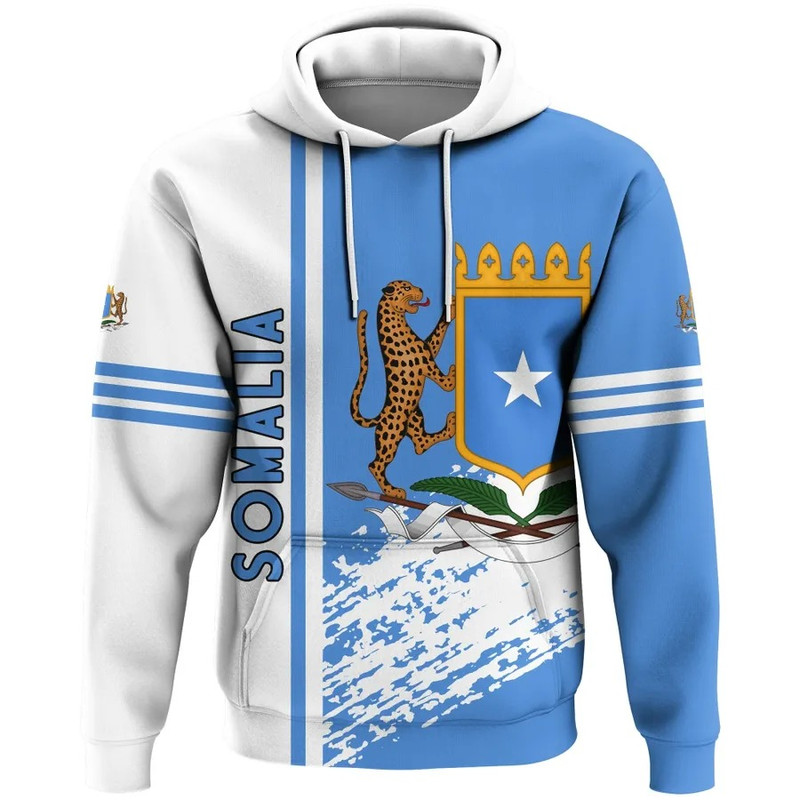 Somalia Quarter Style Hoodie, African Hoodie For Men Women