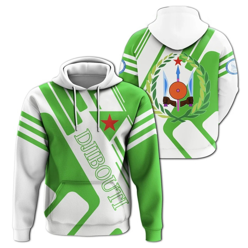 Djibouti Hoodie - Rockie Style, African Hoodie For Men Women