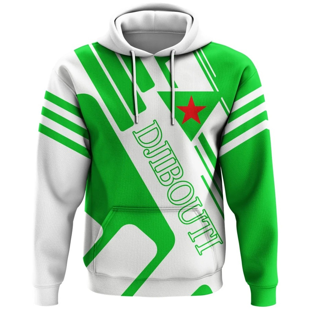 Djibouti Hoodie - Rockie Style, African Hoodie For Men Women