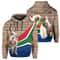 Nelson Mandela South Africa Flag Hoodie, African Hoodie For Men Women