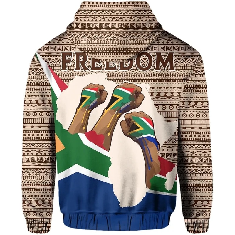 Nelson Mandela South Africa Flag Hoodie, African Hoodie For Men Women