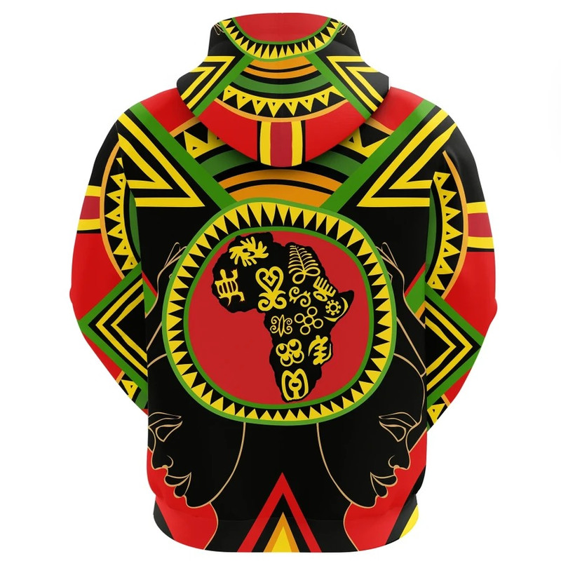 Adinkra Gye Nyame Hoodie, African Hoodie For Men Women