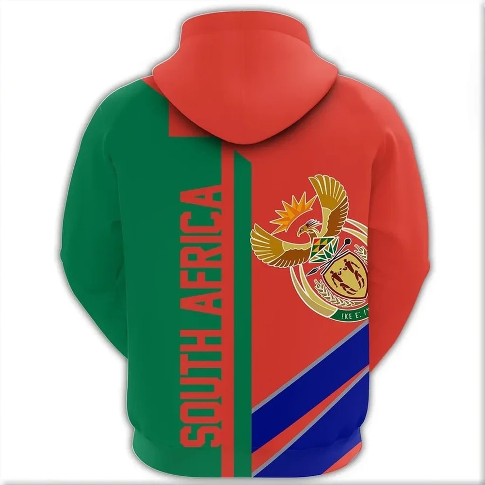 South Africa Half Concept Hoodie, African Hoodie For Men Women