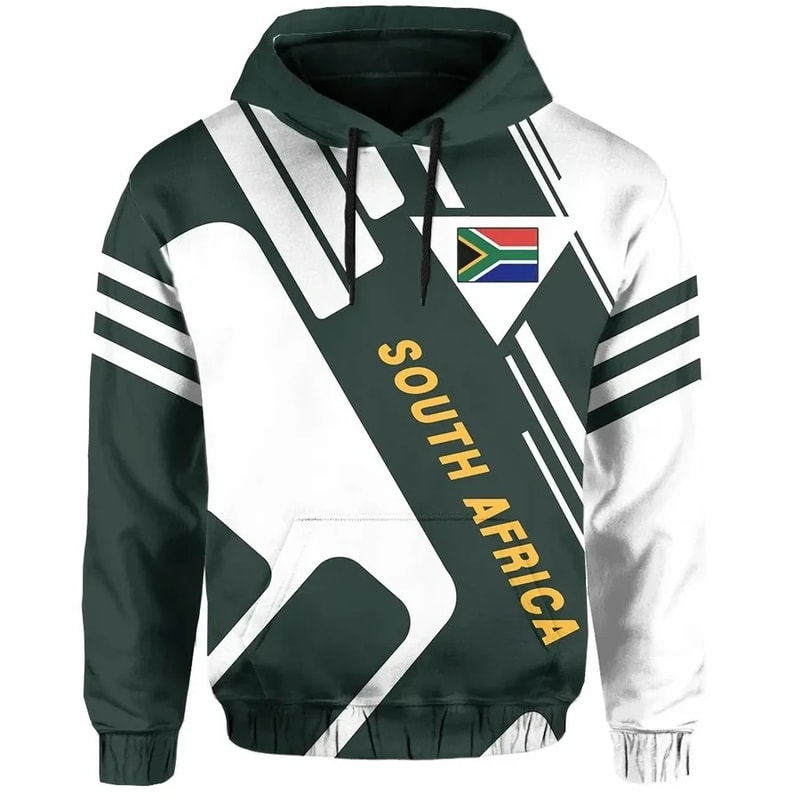 South Africa Hoodie Springbok KT Rolster Style, African Hoodie For Men Women
