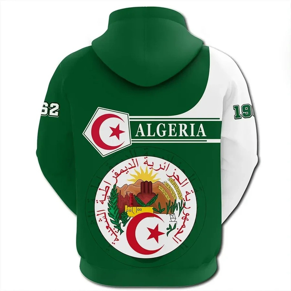 Algeria Hoodie Pentagon Style, African Hoodie For Men Women