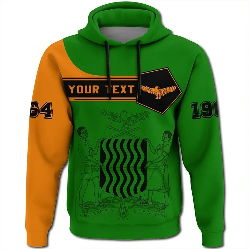 Zambia Hoodie Pentagon Style, African Hoodie For Men Women