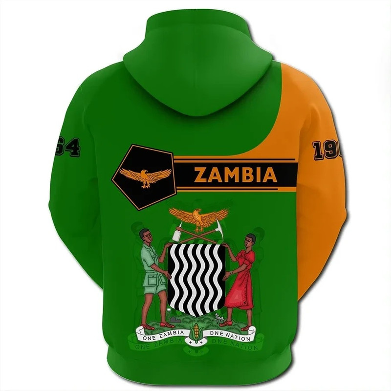 Zambia Hoodie Pentagon Style, African Hoodie For Men Women