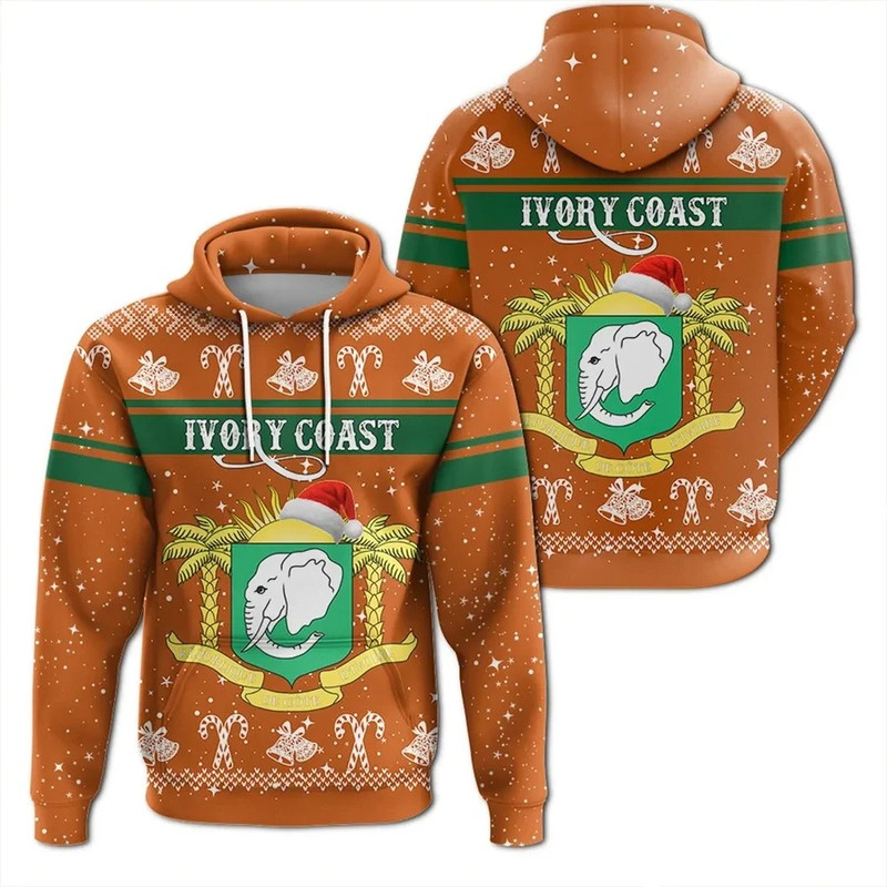 Ivory Coast Hoodie Christmas, African Hoodie For Men Women