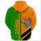 Zambia Half Concept Hoodie, African Hoodie For Men Women