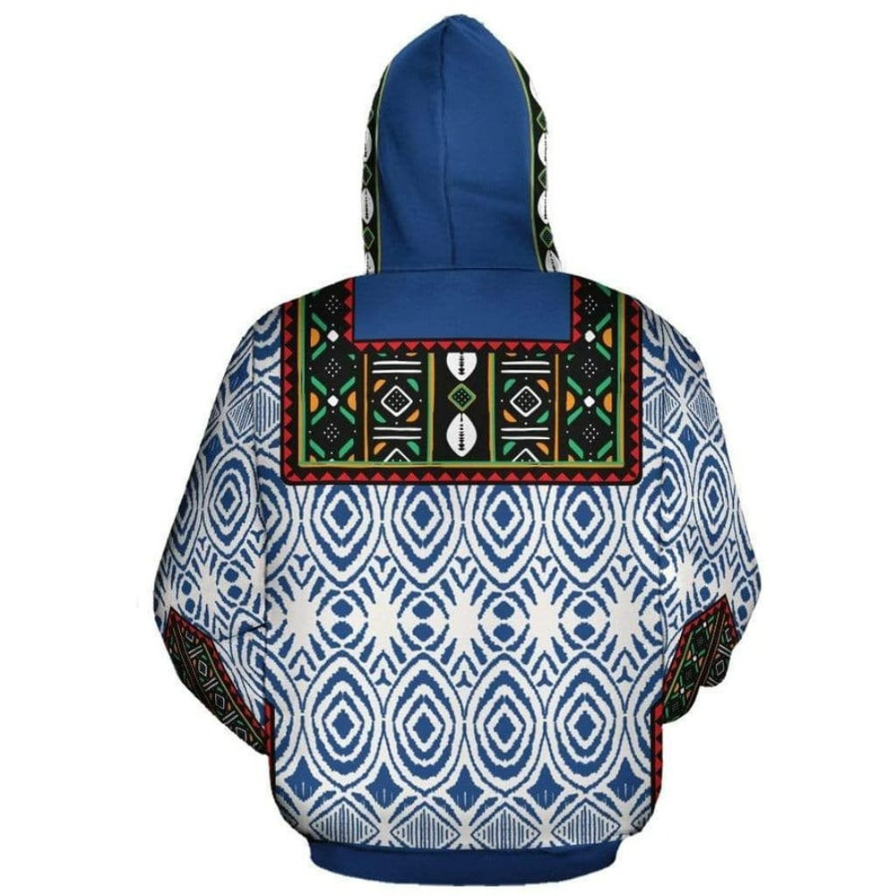 African Bamenda Fleece All-over Hoodie, African Hoodie For Men Women