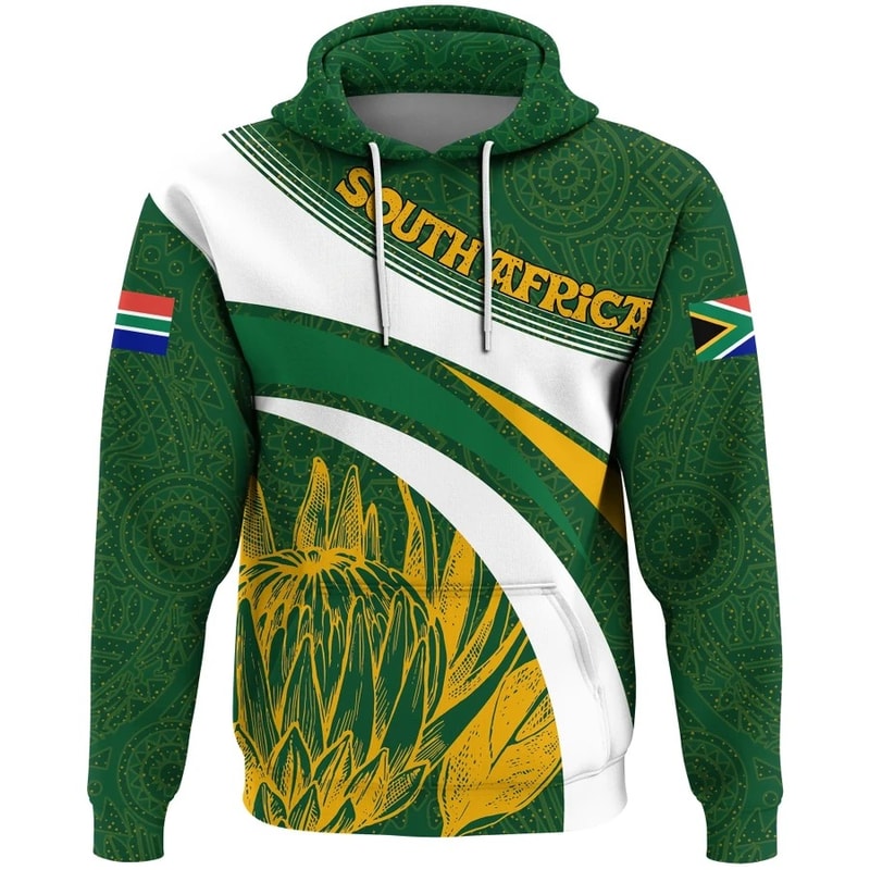 Cricket South Africa Protea Springbok Hoodie, African Hoodie For Men Women