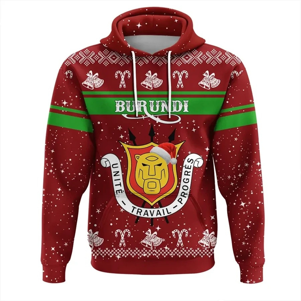 Burundi Hoodie Christmas, African Hoodie For Men Women