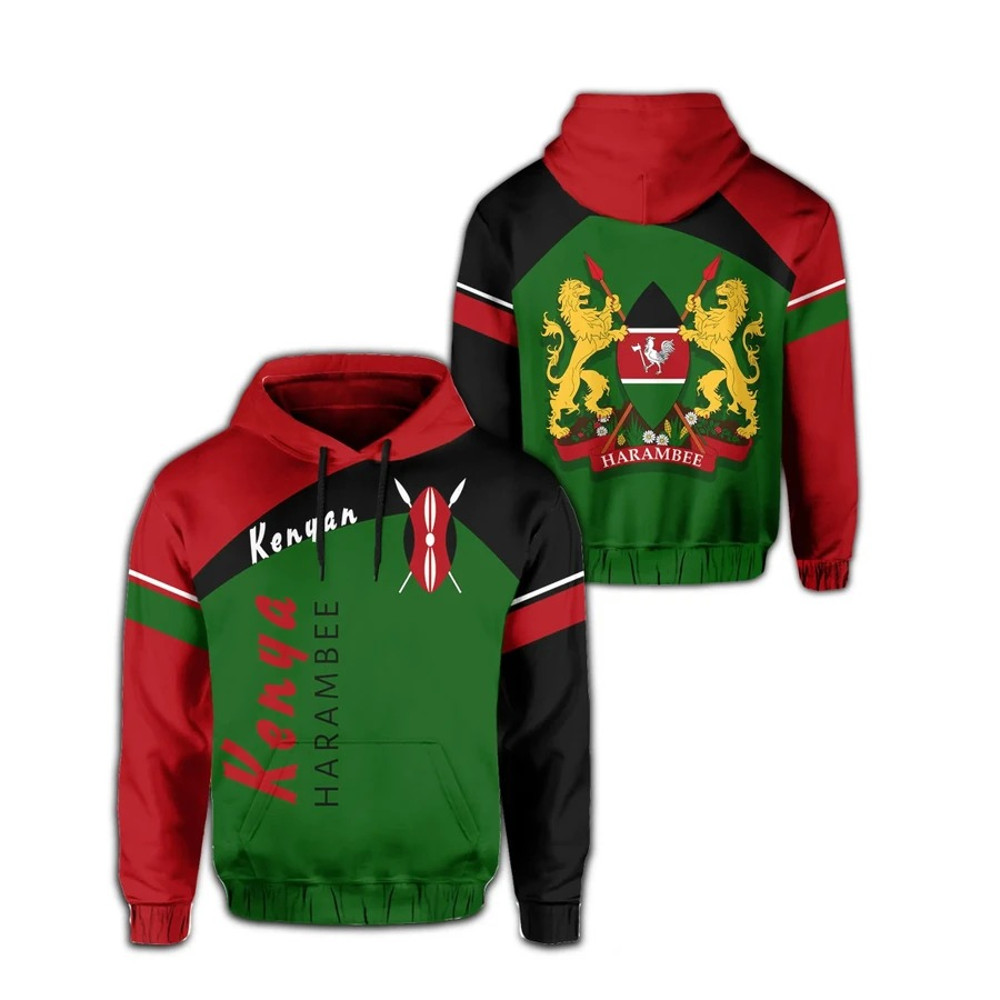 Kenya Hoodie - Vera Style, African Hoodie For Men Women