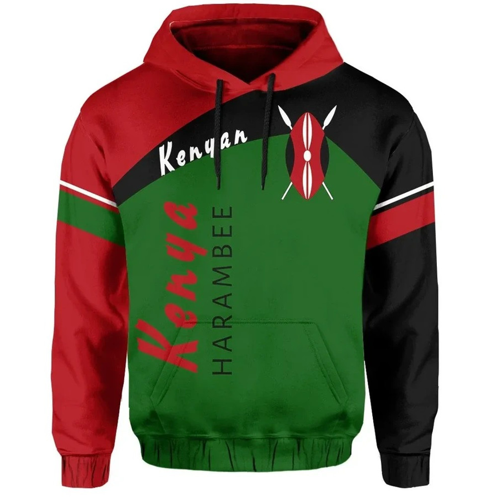 Kenya Hoodie - Vera Style, African Hoodie For Men Women