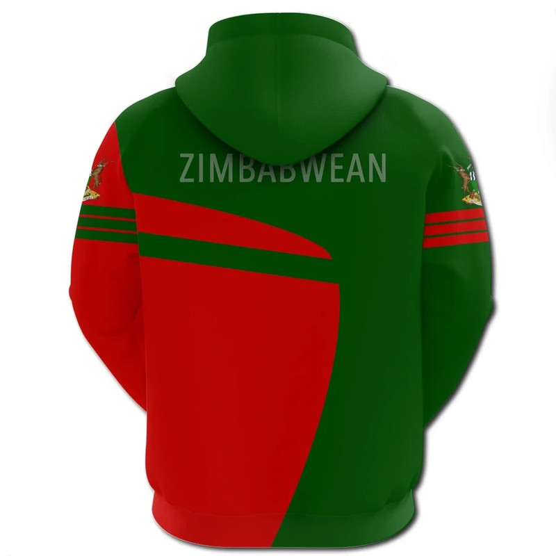 Zimbabwe Hoodie Sport Premium, African Hoodie For Men Women