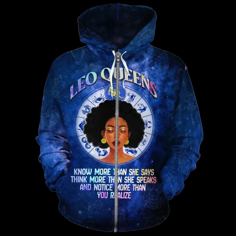Leo Queen Fleece Hoodie, African Hoodie For Men Women