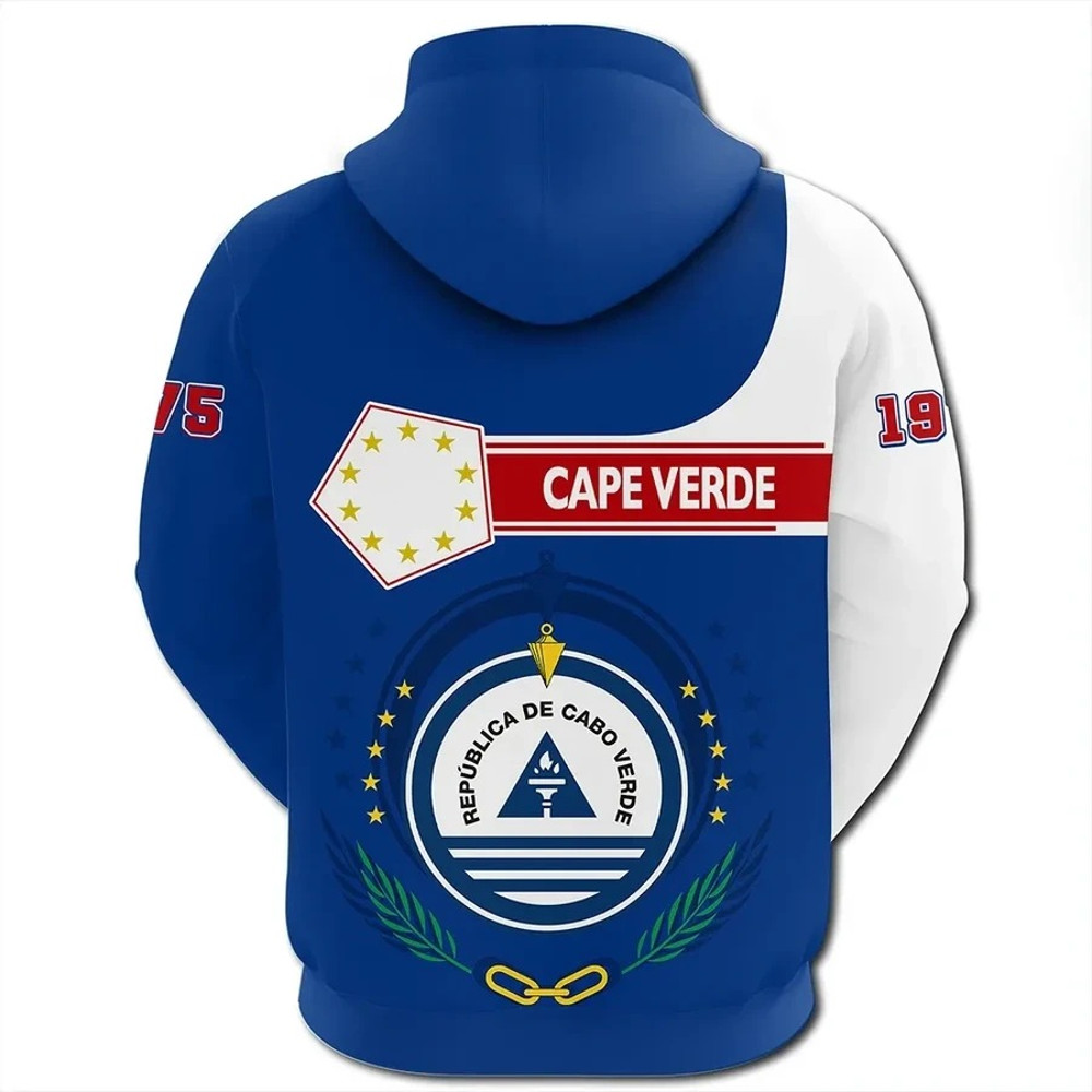 Cape Verde Hoodie Pentagon Style, African Hoodie For Men Women