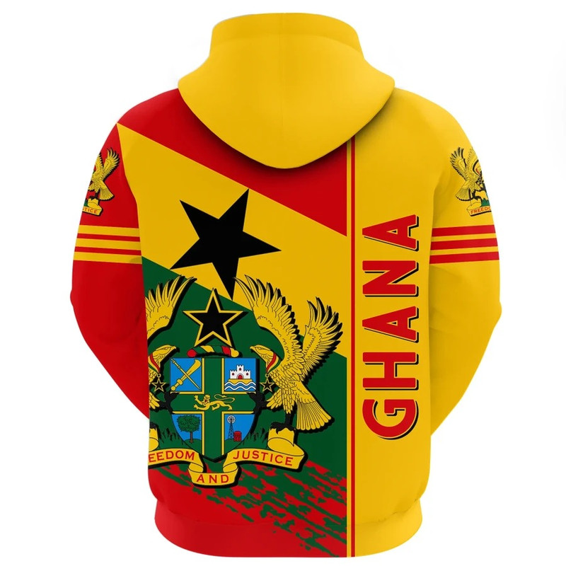 Ghana Hoodie Quarter Style, African Hoodie For Men Women