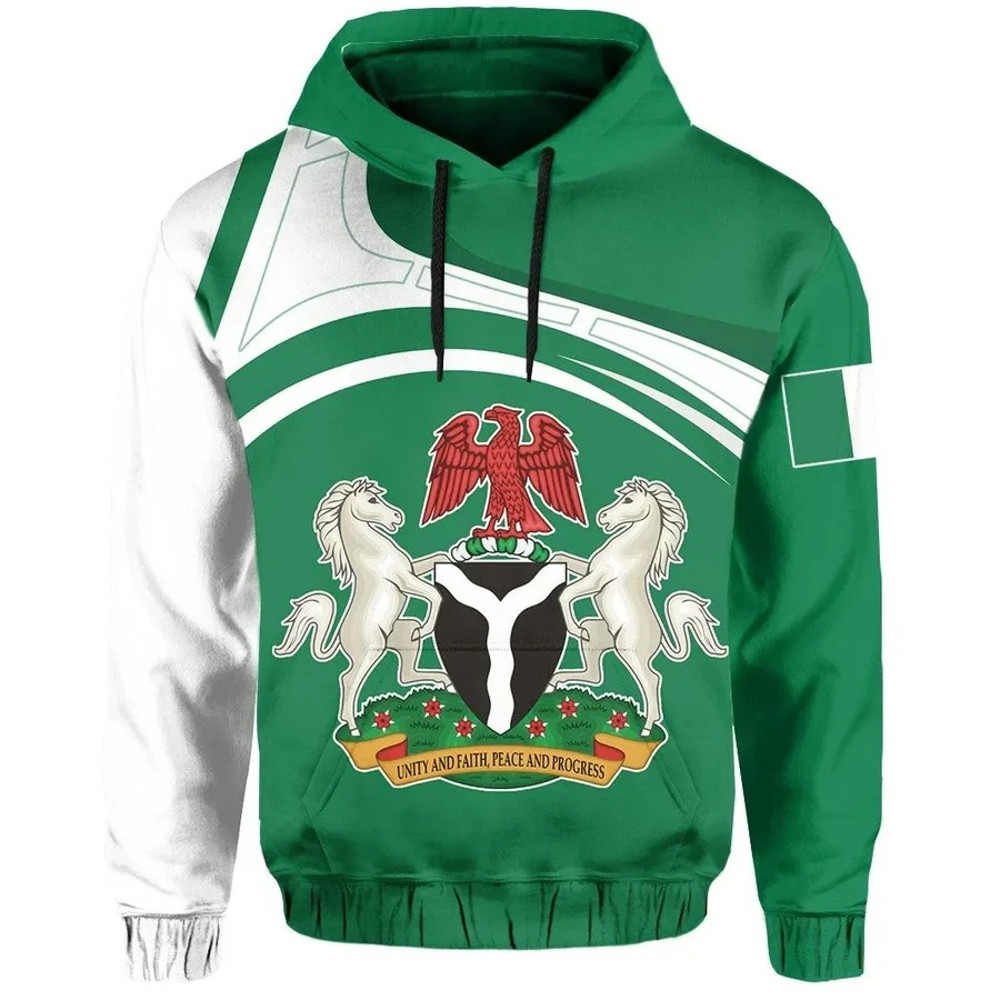 Nigeria Hoodie - Eudora Style, African Hoodie For Men Women