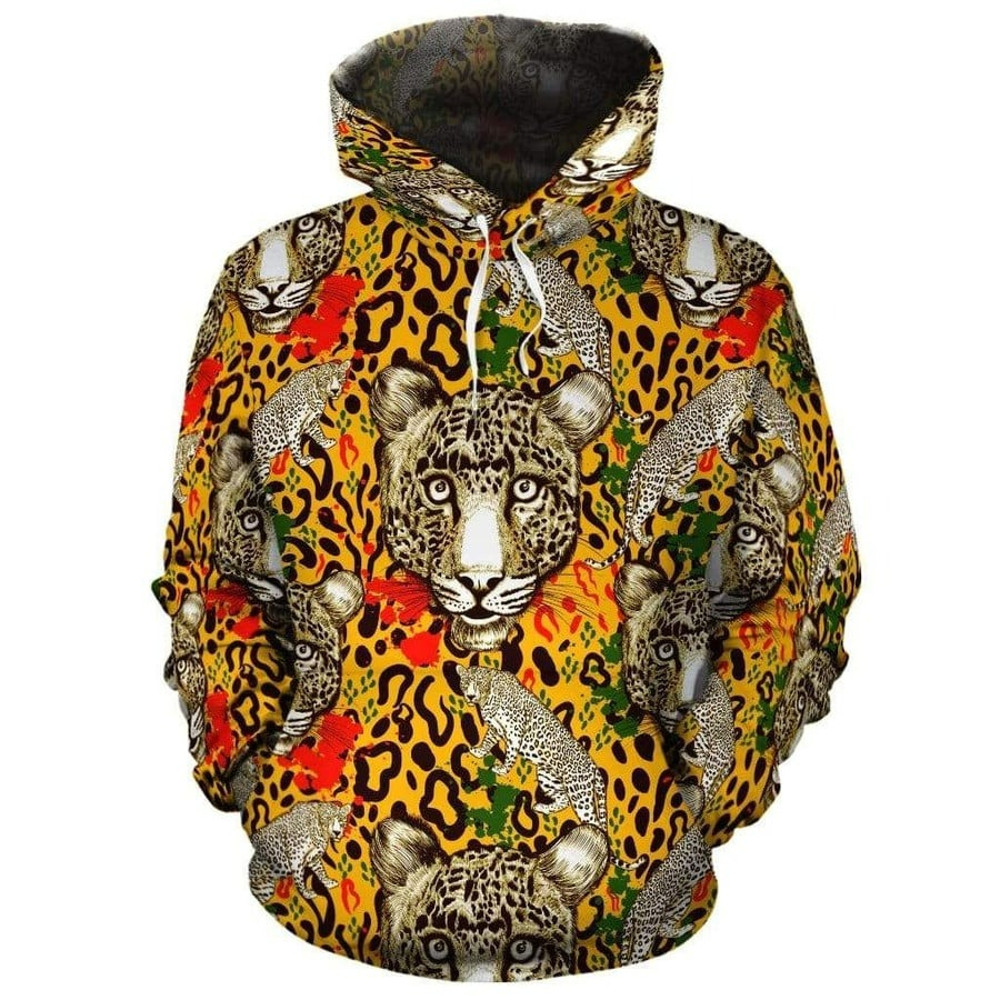 Cheetah Pattern Hoodie, African Hoodie For Men Women