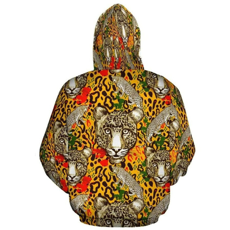 Cheetah Pattern Hoodie, African Hoodie For Men Women