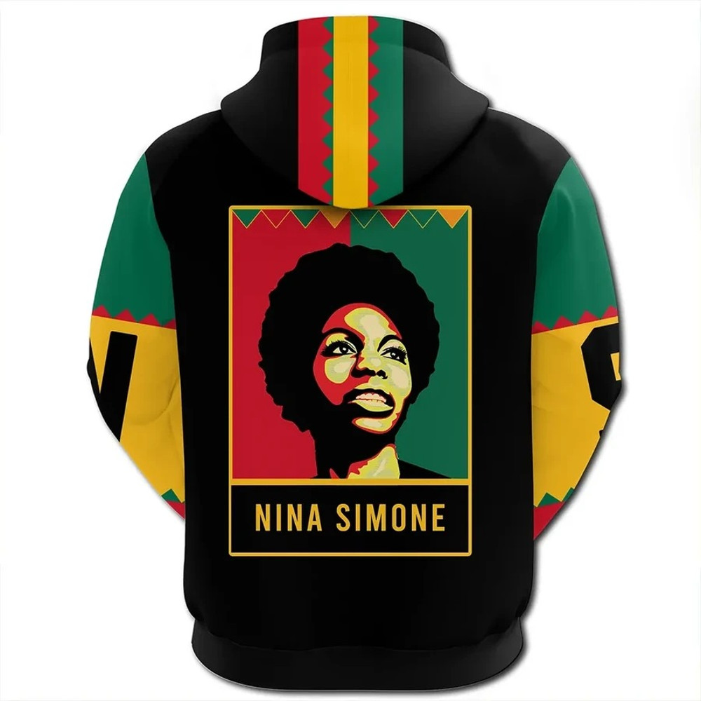 Nina Simone Black History Month Style Hoodie, African Hoodie For Men Women