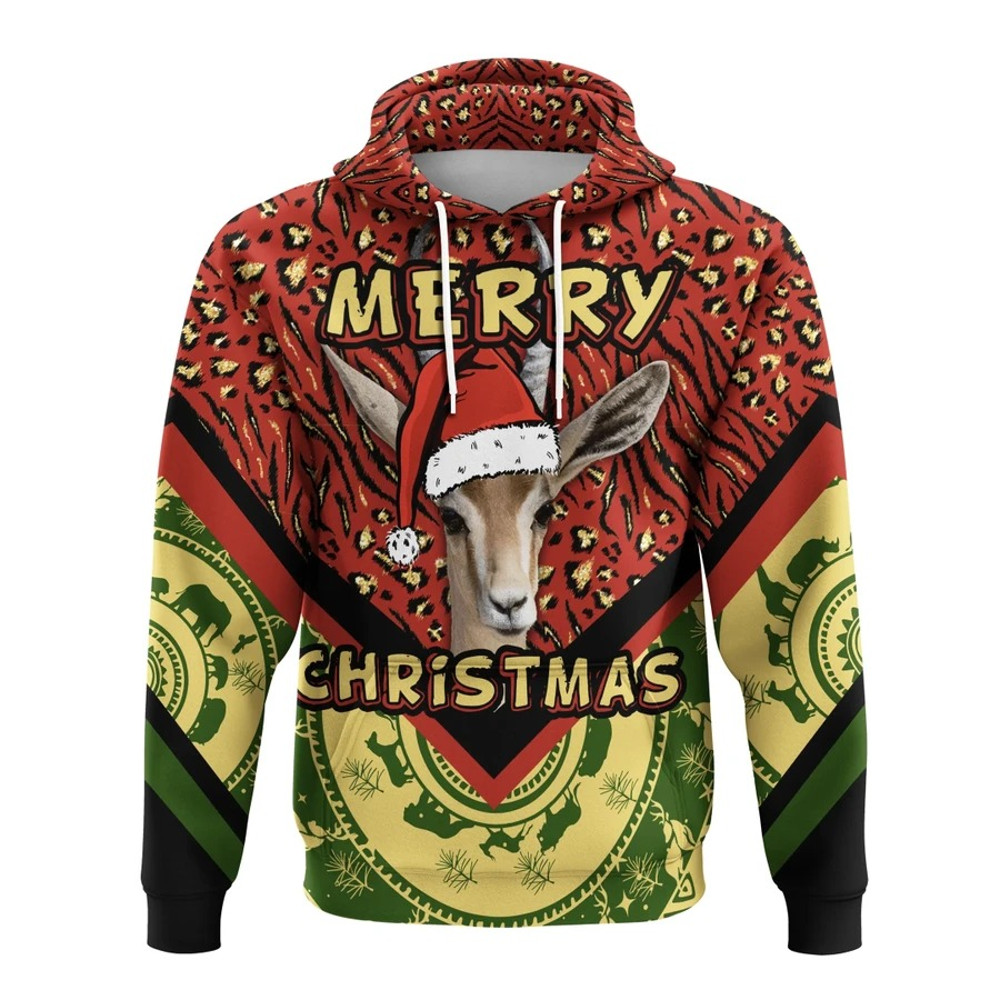 Christmas Gazelle Hoodie, African Hoodie For Men Women