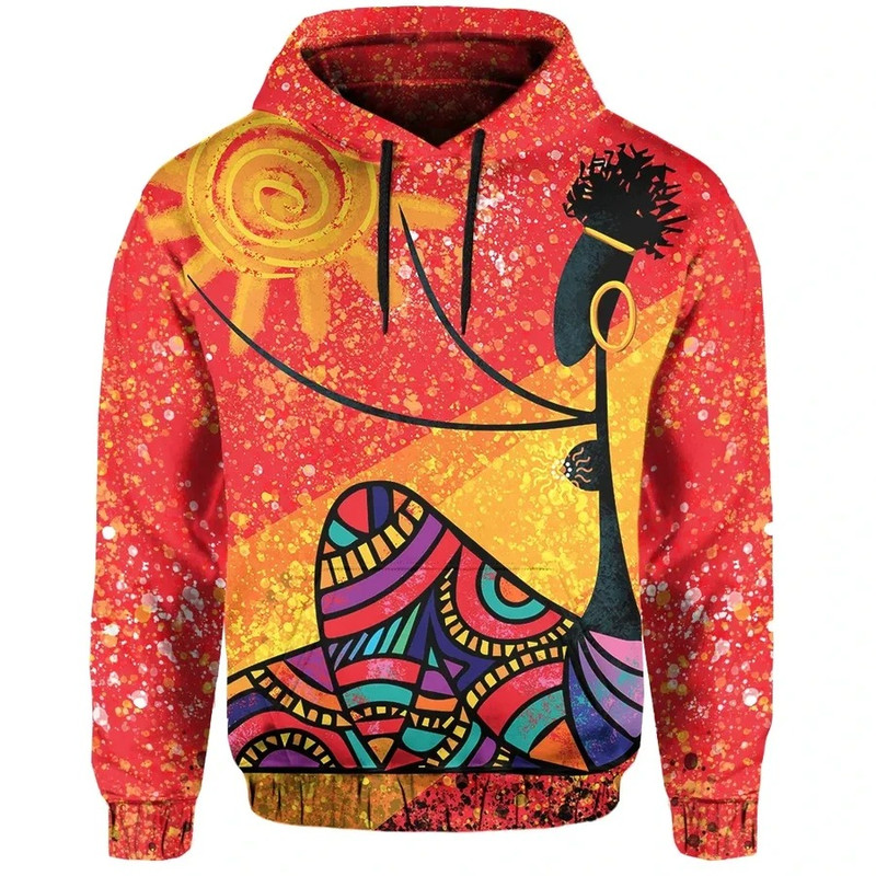 African Girl And The Sun Hoodie, African Hoodie For Men Women