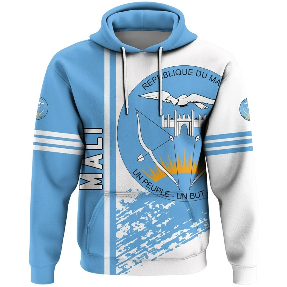 Mali Quarter Style Hoodie, African Hoodie For Men Women