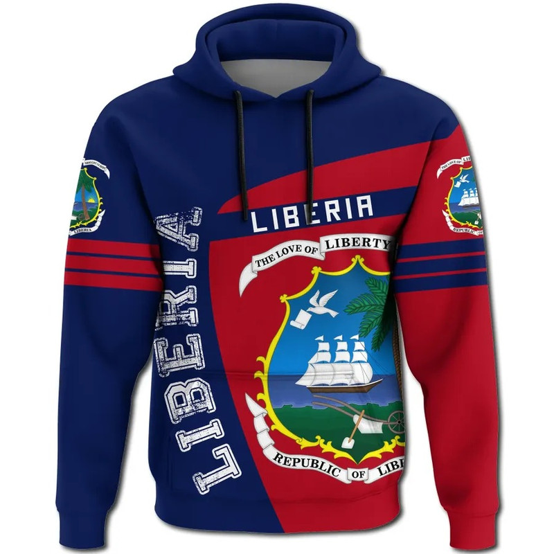 Liberia Hoodie Sport Premium, African Hoodie For Men Women