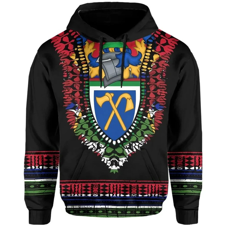 Gambia Dashiki Style Hoodie, African Hoodie For Men Women