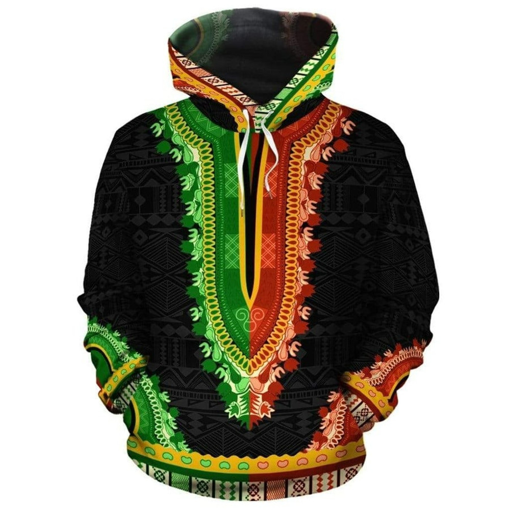 Dashiki Honor Hoodie, African Hoodie For Men Women