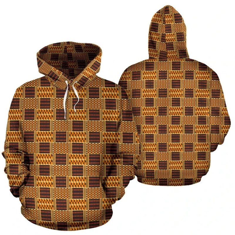 Kente Hoodie Bonwire Style, African Hoodie For Men Women