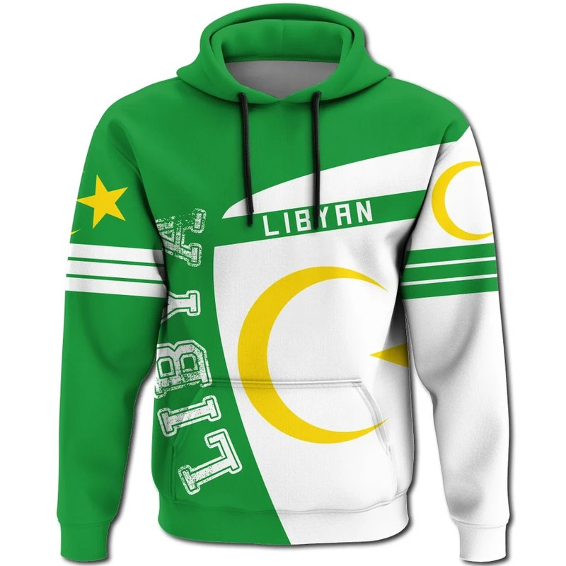 Libya Hoodie Sport Premium, African Hoodie For Men Women